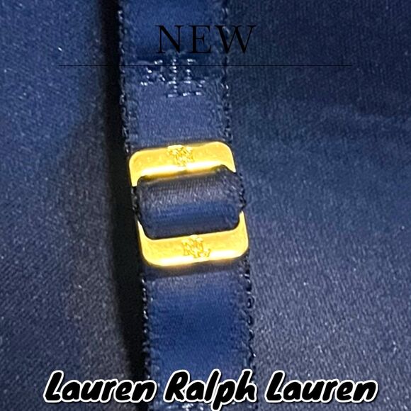 NWT Lauren Ralph Lauren T-Shirt Bra - Navy Blue - Size 34B - Picture 6 of 9